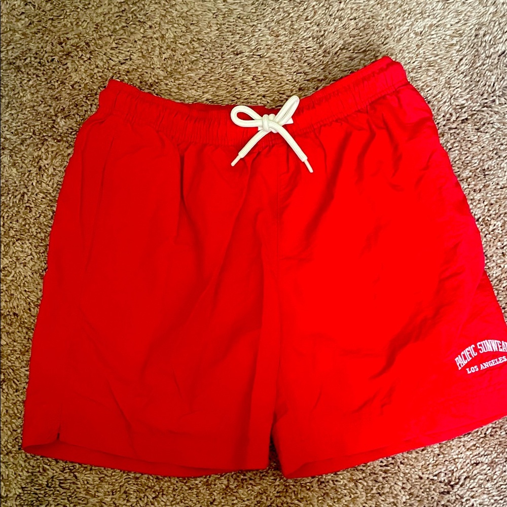 PacSun Bright Red Athletic/ swim Men's Shorts